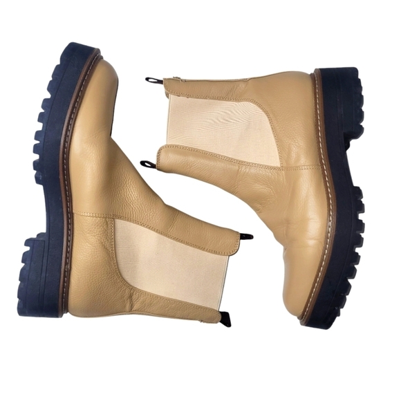 Shoes - SAM EDELMAN LAGUNA CHELSEA BOOT WATERPROOF LUG SOLE WOMEN 9.5 M Leather